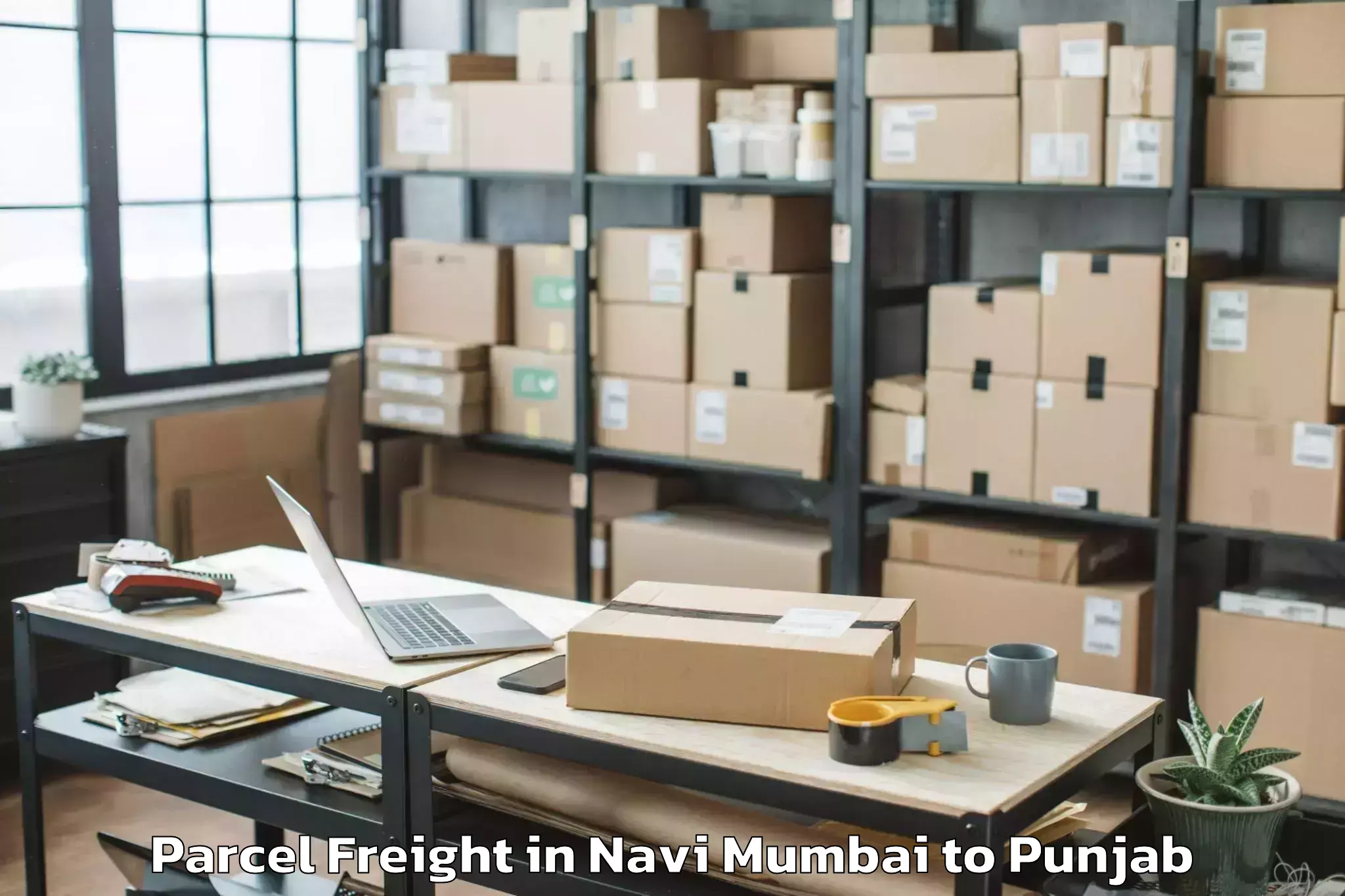 Book Your Navi Mumbai to Vr Mall Ambarsar Parcel Freight Today